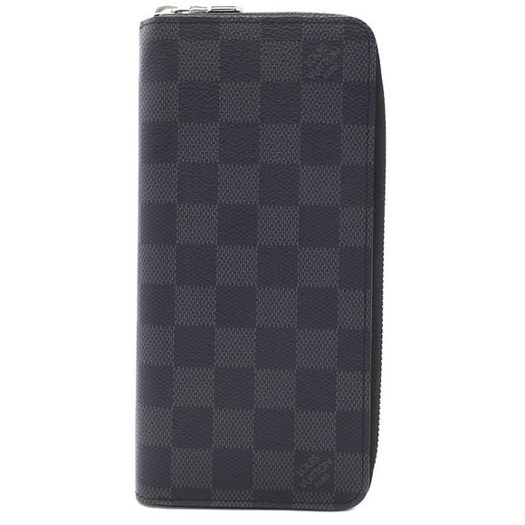 Louis Vuitton Long Wallet Graphite Black Zippy Zip Damier Vertical - Picture 1 of 5